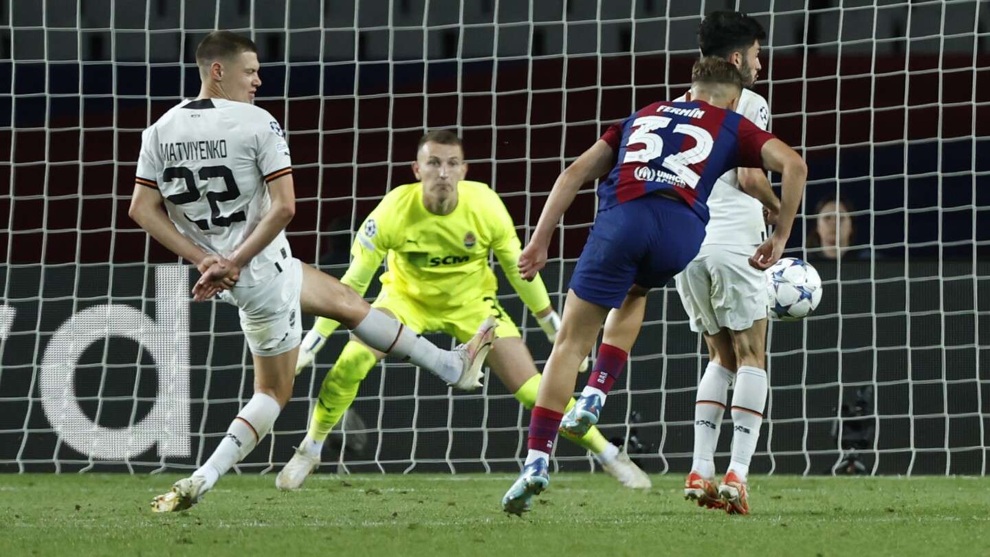 Barcelone bat le Shakhtar 2-1 pour une troisième victoire consécutive en phase de groupes de la Ligue des Champions