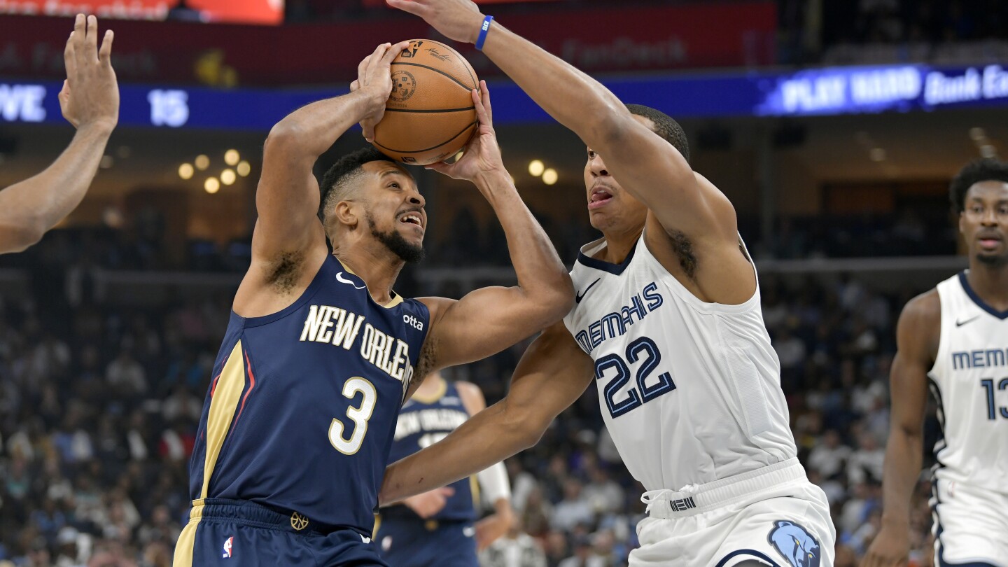 CJ McCollum et Zion Williamson mènent les Pélicans devant les Grizzlies 111-104 lors du premier match de la saison