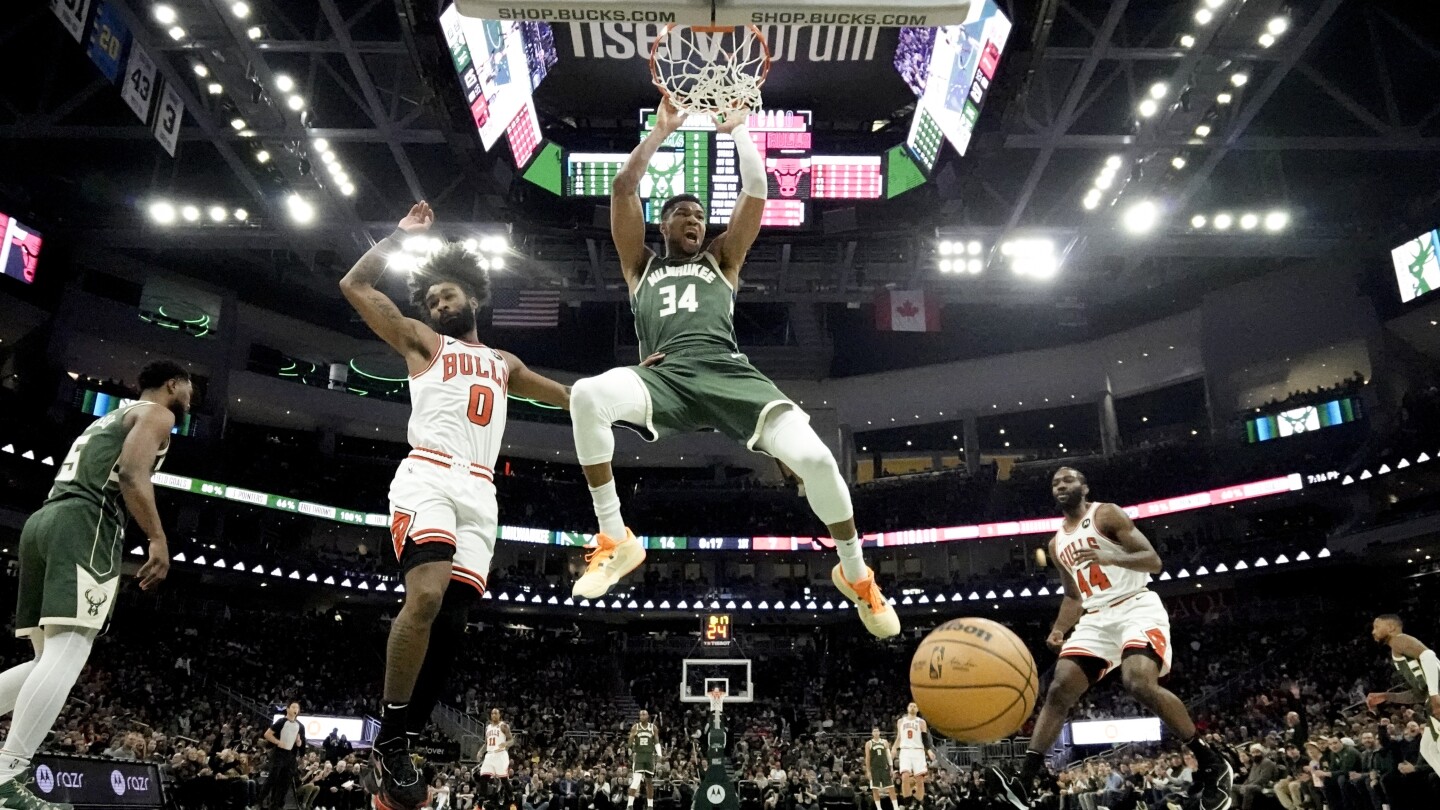 Antetokounmpo mène les Bucks devant les Bulls 133-129 en prolongation