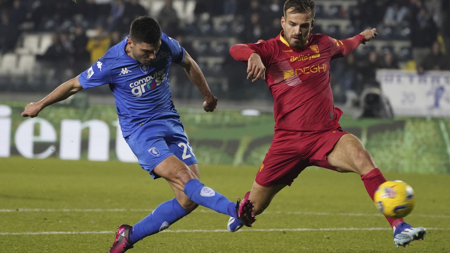 Empoli fait match nul avec Lecce, Cagliari gagne par derrière en Serie A