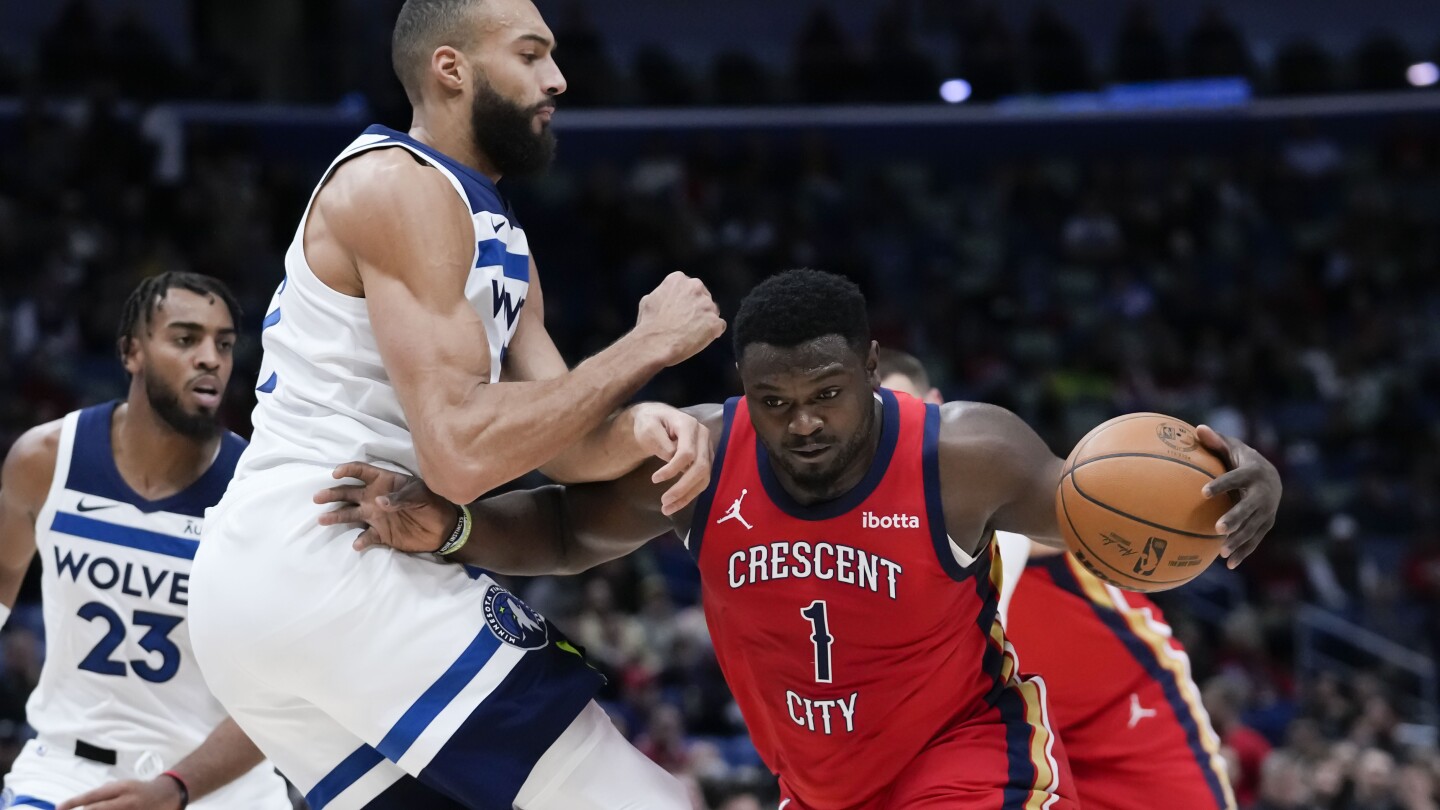 Les 36 points de Zion Williamson, un sommet de la saison, propulsent les Pélicans devant les Timberwolves, 121-107