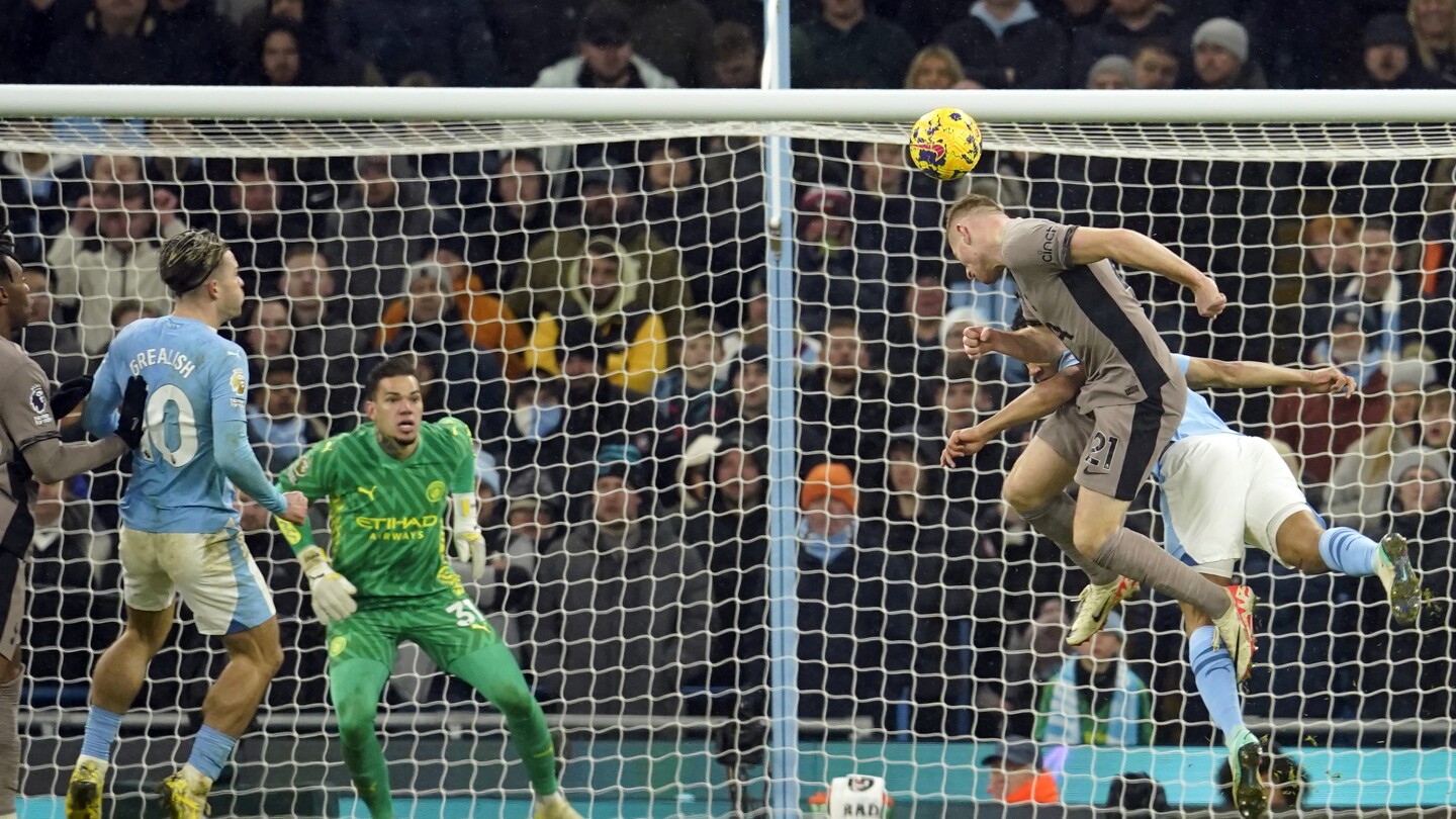 Man City et Tottenham font match nul 3-3 après un but tardif de Kulusevski