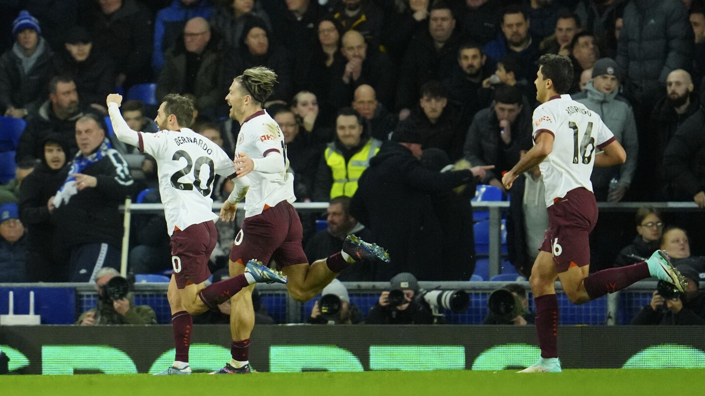 Man City se mobilise pour une victoire 3-1 à Everton pour remettre la campagne de Premier League sur les rails