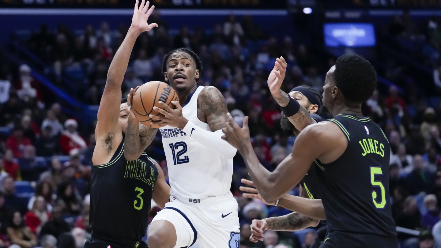 Morant marque 34 points lors de ses débuts dans la saison pour battre les Grizzlies contre les Pélicans 115-113