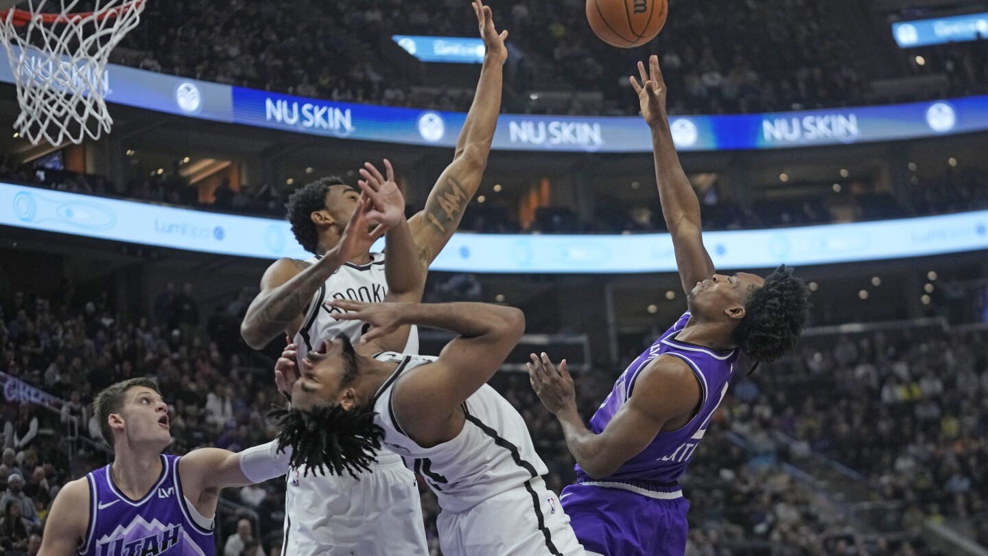 Sexton et Horton-Tucker marquent 27 chacun pour mener Jazz contre les Nets 125-108
