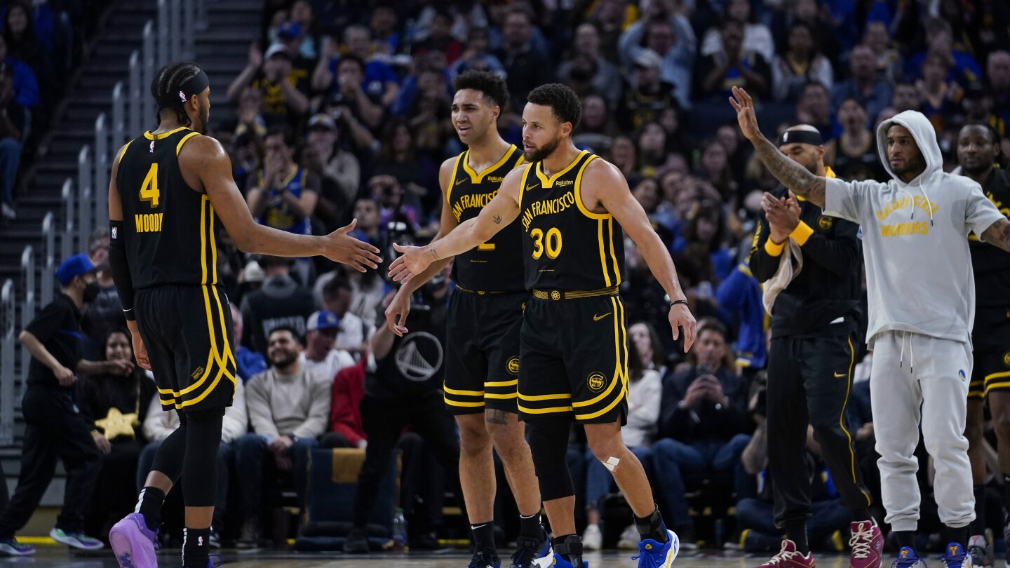 Stephen Curry surpasse son ancien coéquipier Jordan Poole pour aider les Warriors à battre les Wizards, 129-118