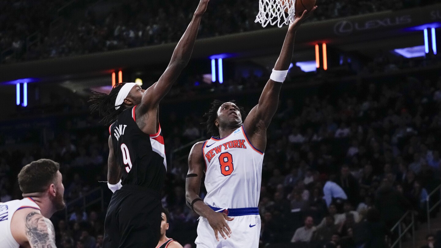 Anunoby marque 23, les Knicks s'améliorent à 5-0 avec l'attaquant en mettant en déroute les Trail Blazers
