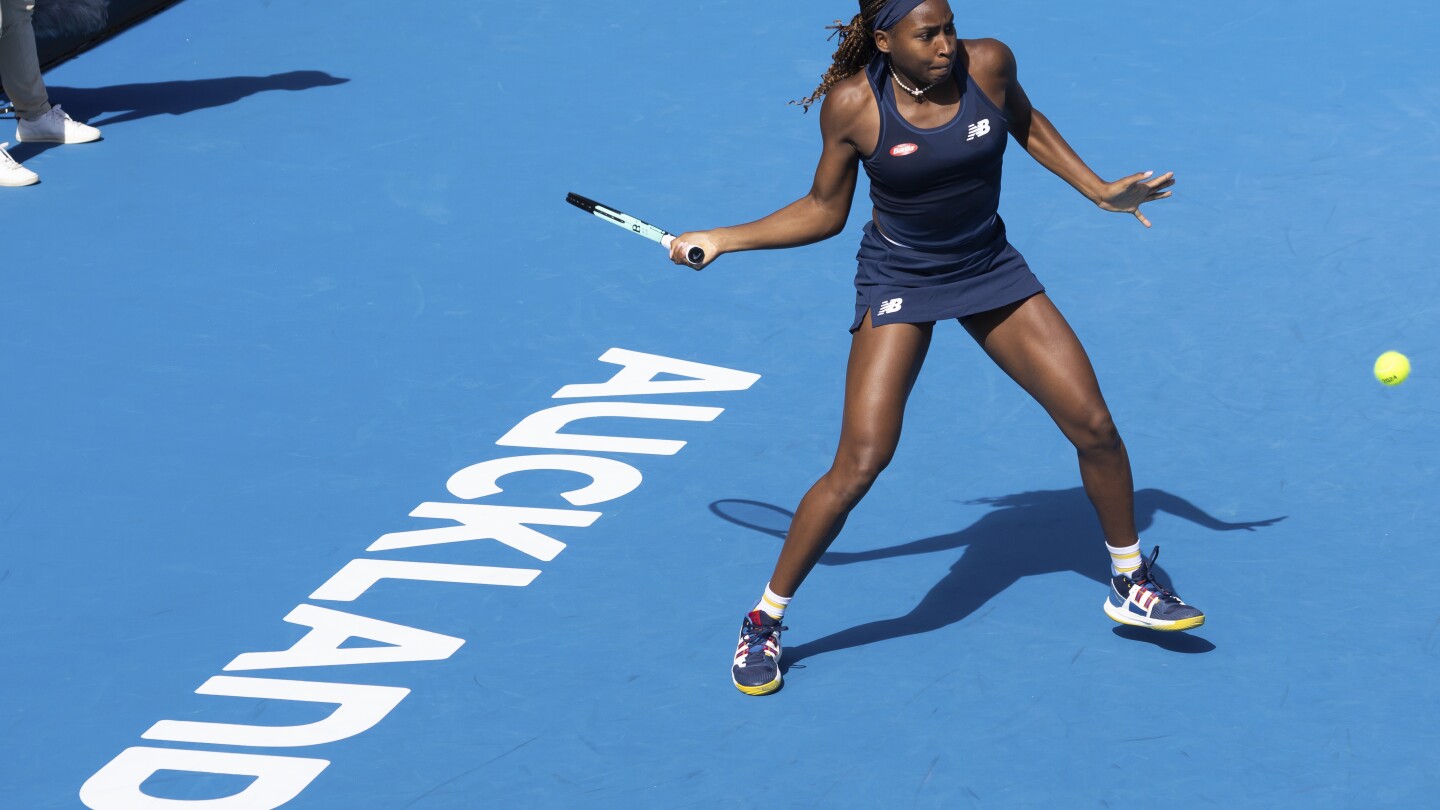 Coco Gauff en quarts de finale à l'Auckland Tennis Classic
