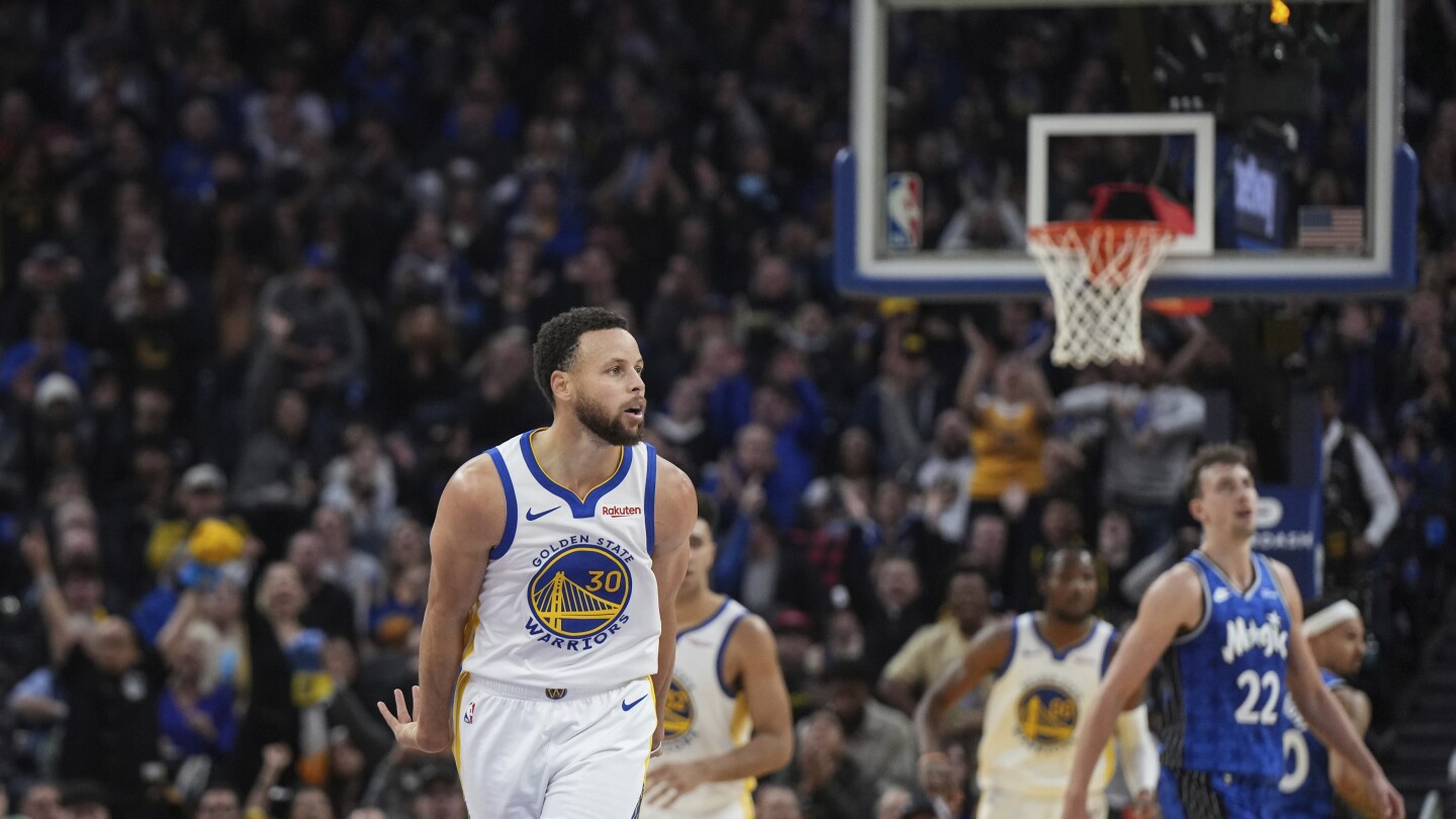 Curry marque 36 points pour mener les Warriors devant le Magic 121-115