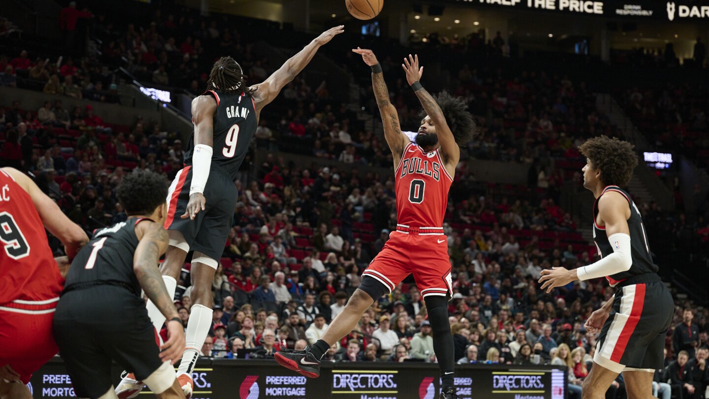 DeRozan a 20 points et les Bulls mettent fin à un dérapage de 2 matchs avec une victoire de 104-96 contre les Blazers