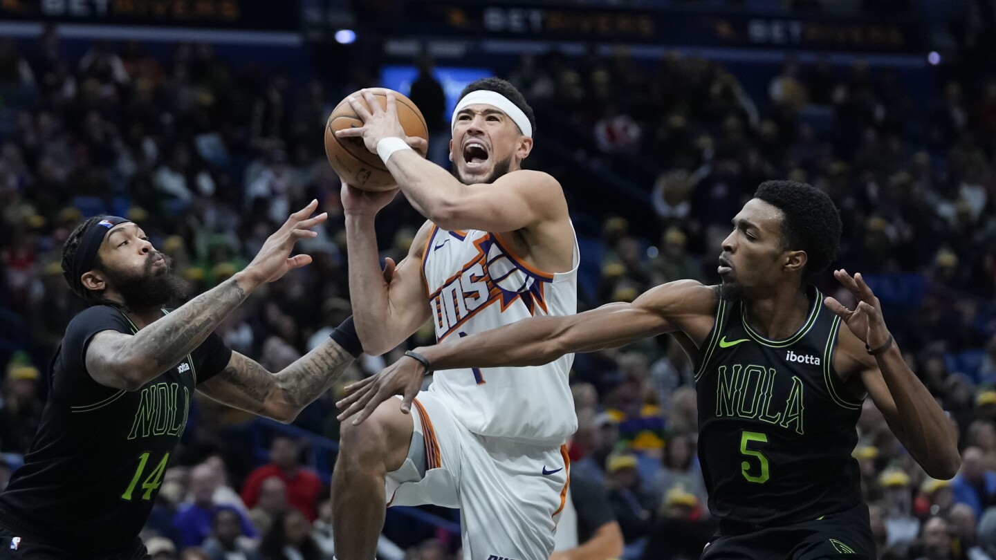Devin Booker marque 52 points, les Suns battent les Pélicans 123-109