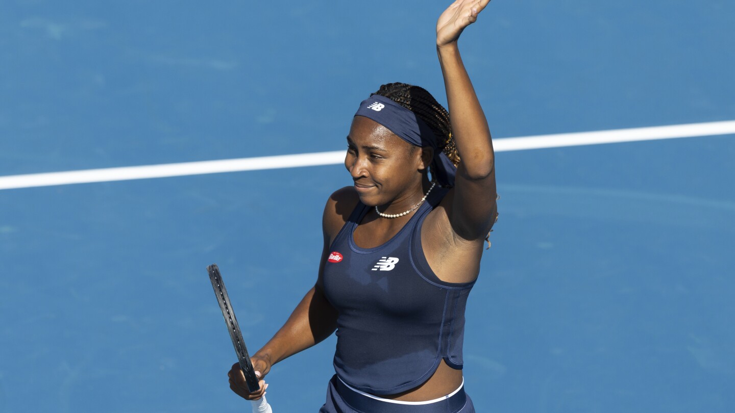 Gauff, champion de l'US Open, commence 2024 avec une victoire 6-4, 6-2 contre Claire Liu à Auckland