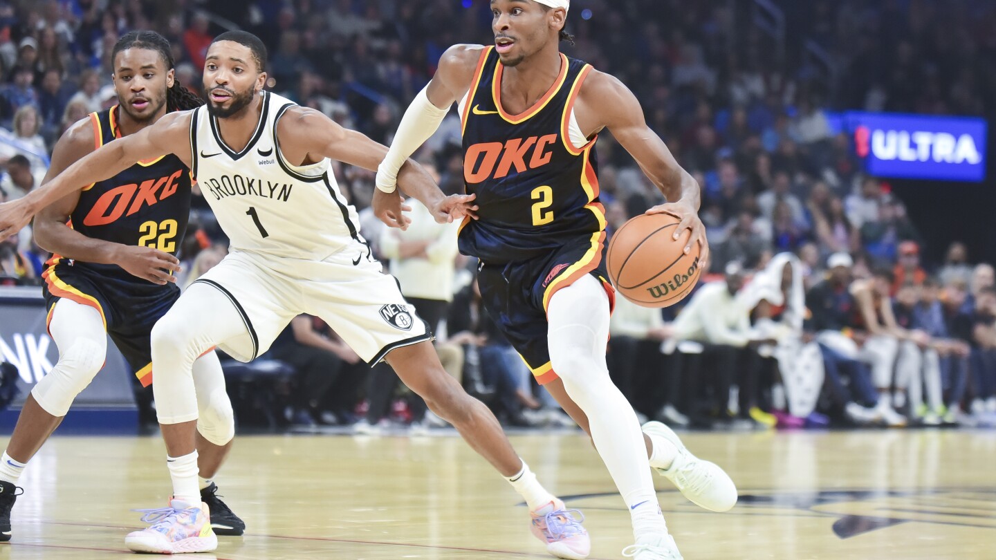 Gilgeous-Alexander marque 24 points, Thunder bat les Nets 124-108 et prolonge la séquence de victoires à 4 matchs