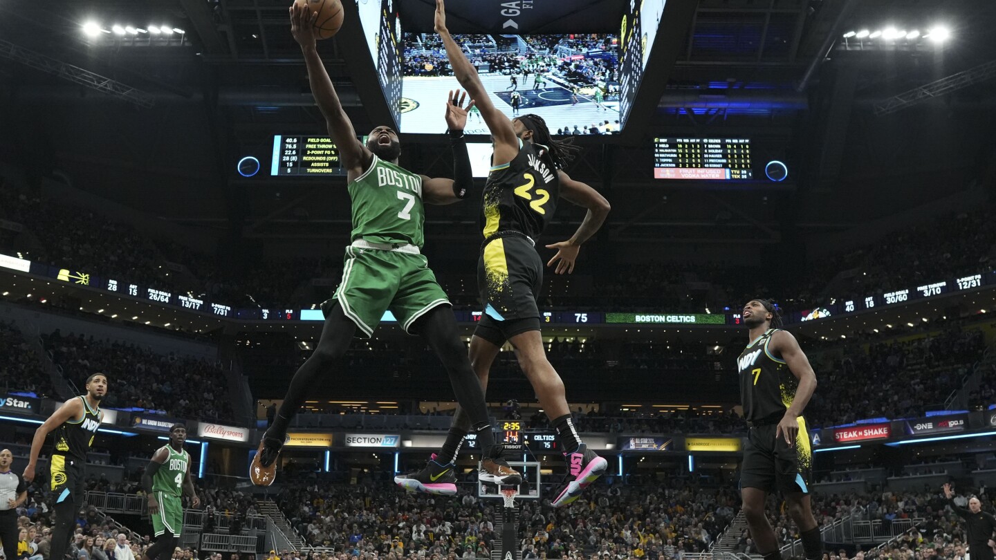 Jayson Tatum et Jaylen Brown propulsent les Celtics vers une victoire de 118-101 contre les Pacers