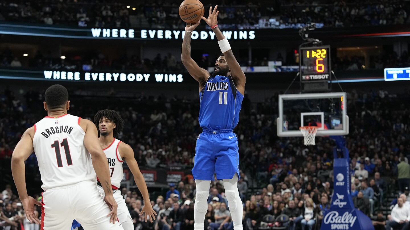 Kyrie Irving marque 24 avec Luka Doncic absent, les Mavs terminent le balayage des Blazers avec une victoire de 139-103