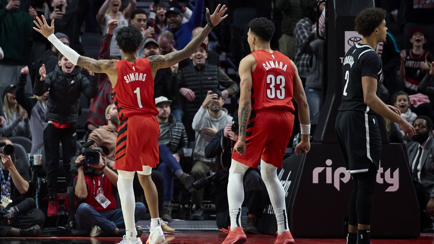 Simons frappe le vainqueur avec 0,2 seconde au compteur alors que les Trail Blazers battent les Nets 105-103