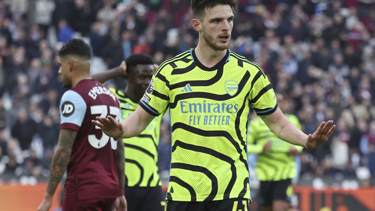 Declan Rice revient hanter West Ham alors qu'Arsenal remporte une victoire 6-0.  Saka obtient une certaine rédemption
