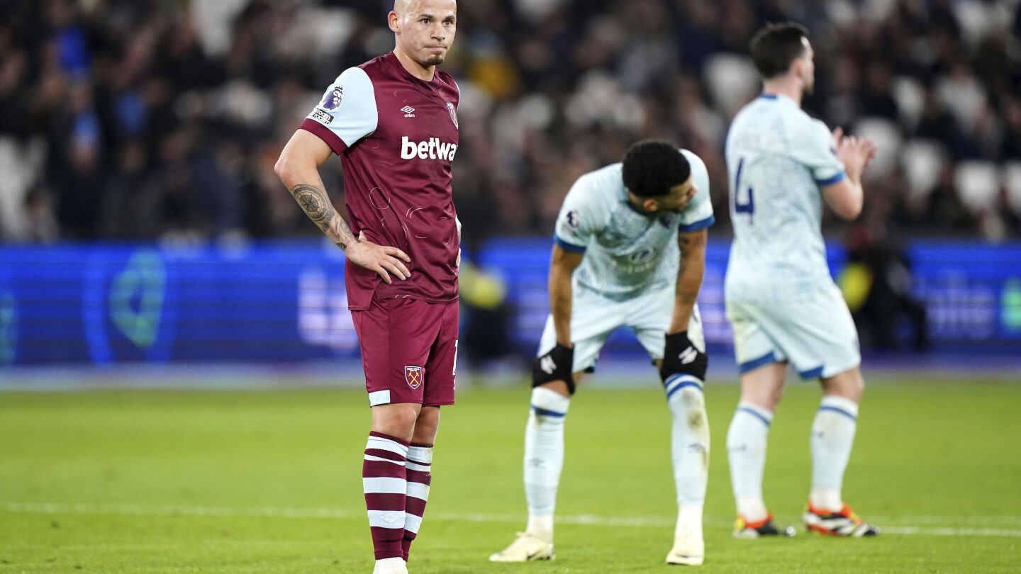 Kalvin Phillips gâche les débuts de West Ham en commettant une erreur menant au but lors du match nul 1-1 contre Bournemouth