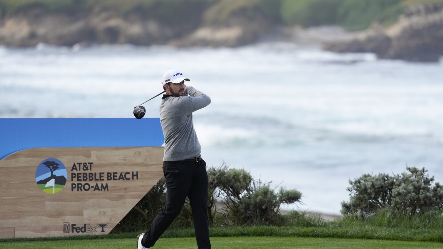 Patrick Cantlay enlève sa casquette du PGA Tour et tire 64. Il traîne Thomas Detry par 1 à Pebble Beach