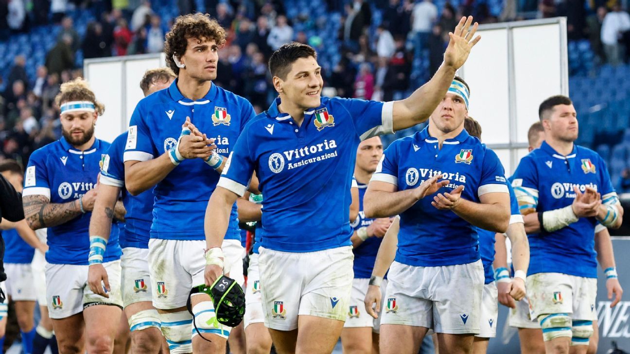 Quesada a annoncé l'équipe italienne pour les débuts dans les Six Nations