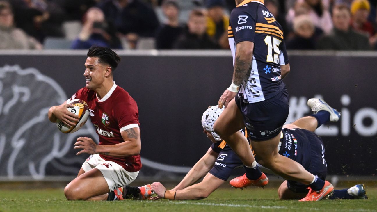 Les Lions britanniques et irlandais sont toujours victorieux en Australie: 36-24 ont gagné Brumbies