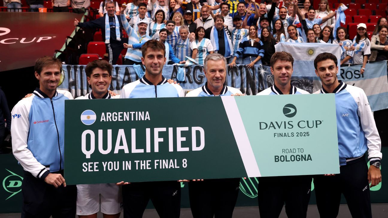 Coupe Davis: l'Argentine connaît déjà son rival pour les quarts de finale de la fin 8