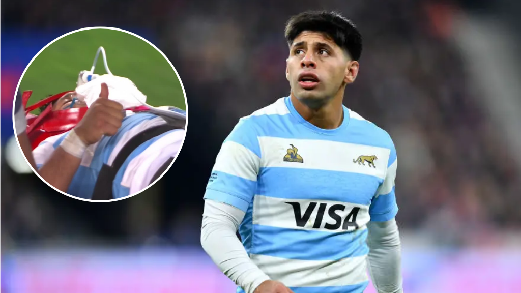 Le coup très dur que Gonzalo García a enlevé le match contre l'Afrique du Sud