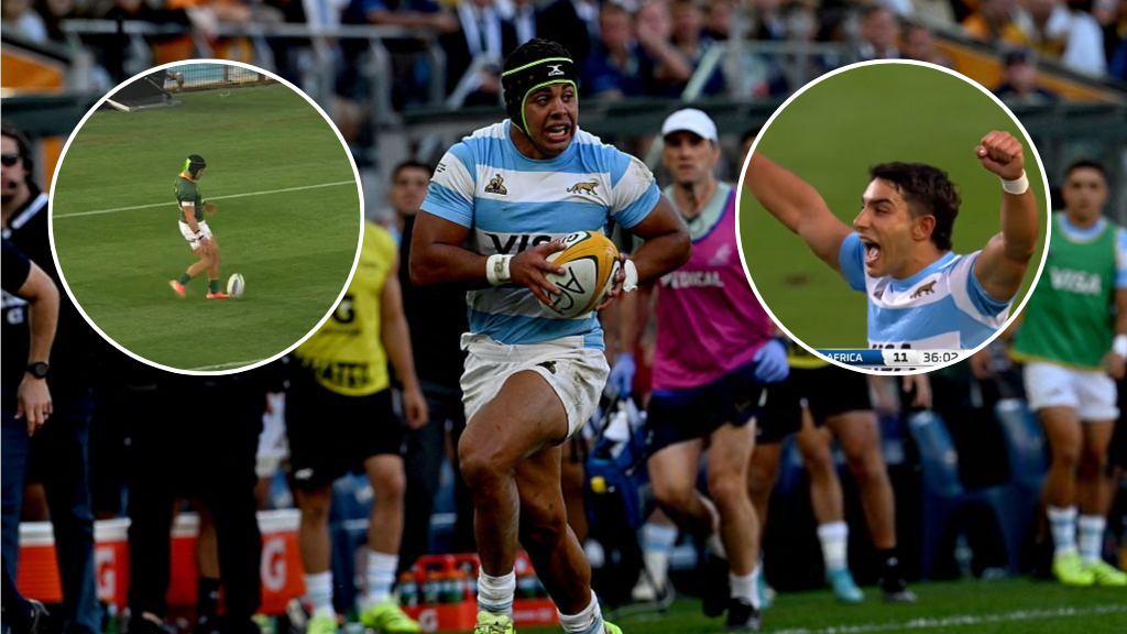 L'essai inhabituel de Los Pumas contre l'Afrique du Sud: Kolbe's Blooper pour la célébration des chocobares
