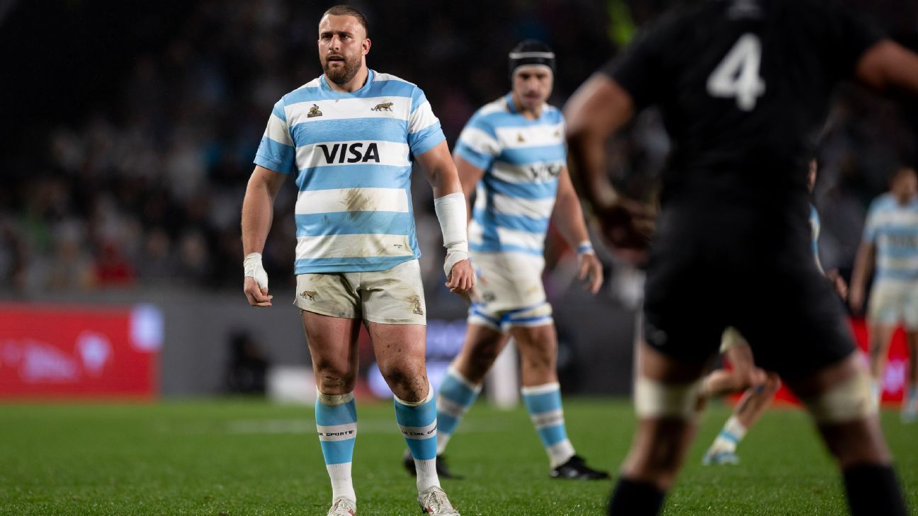 Mayco Vivas, avec Scrum: les éloges aux piliers de Los Pumas et leur dure saison avec peu d'activité