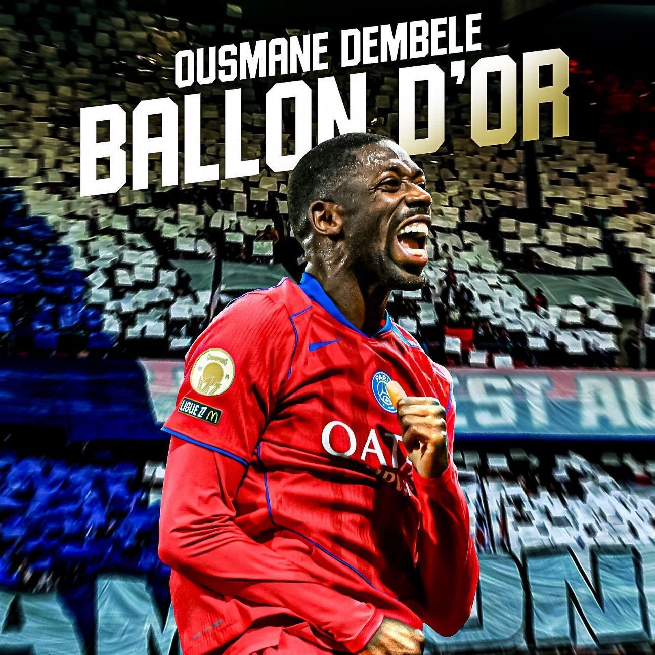 Ousmane Dembélé prend la balle d'or 2025