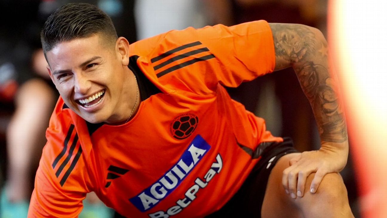 Colombie: James et Luis Díaz ont dirigé la première pratique aux États-Unis