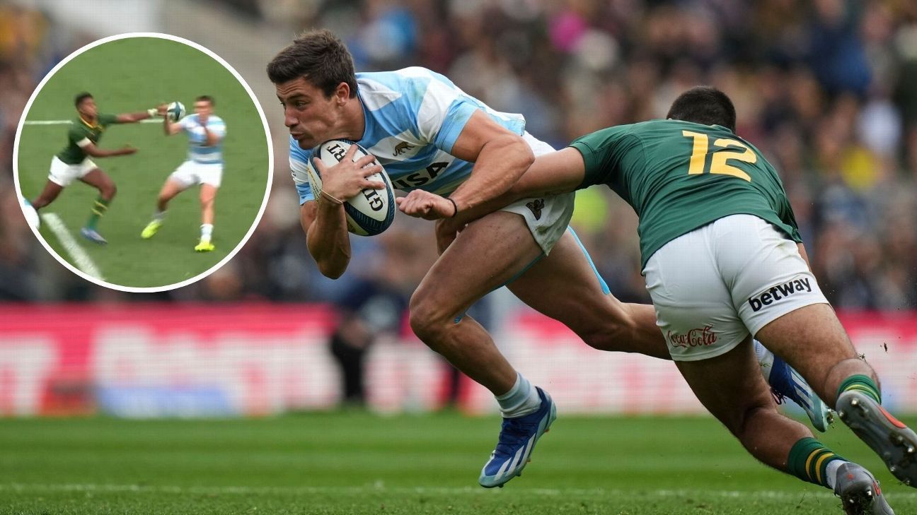 Controverse dans le Pumas-Sudaphrica: le Knock-On de Canan Moodie que l'Argentine a remis en question