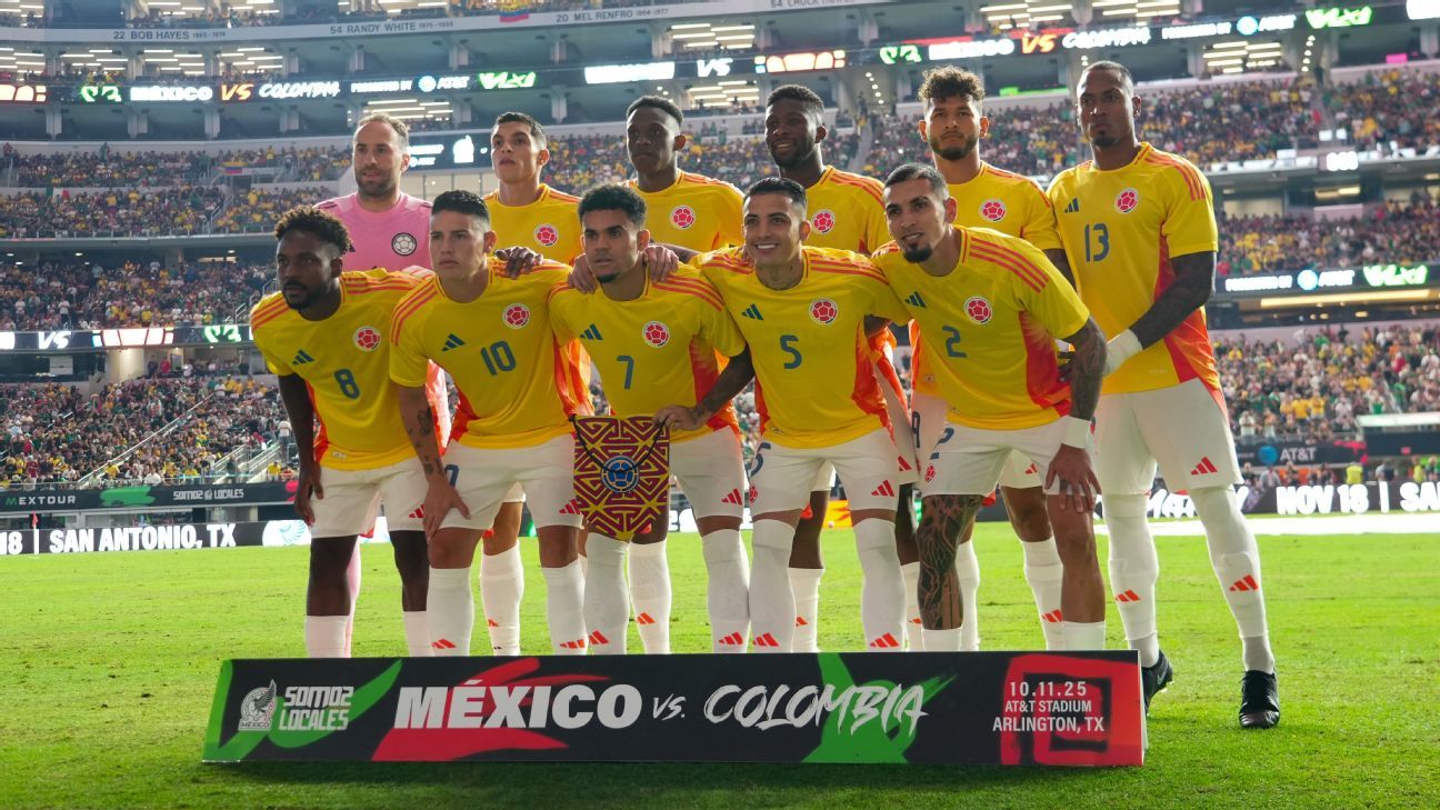 La formation de départ possible de la Colombie contre le Canada d'ici la date FIFA