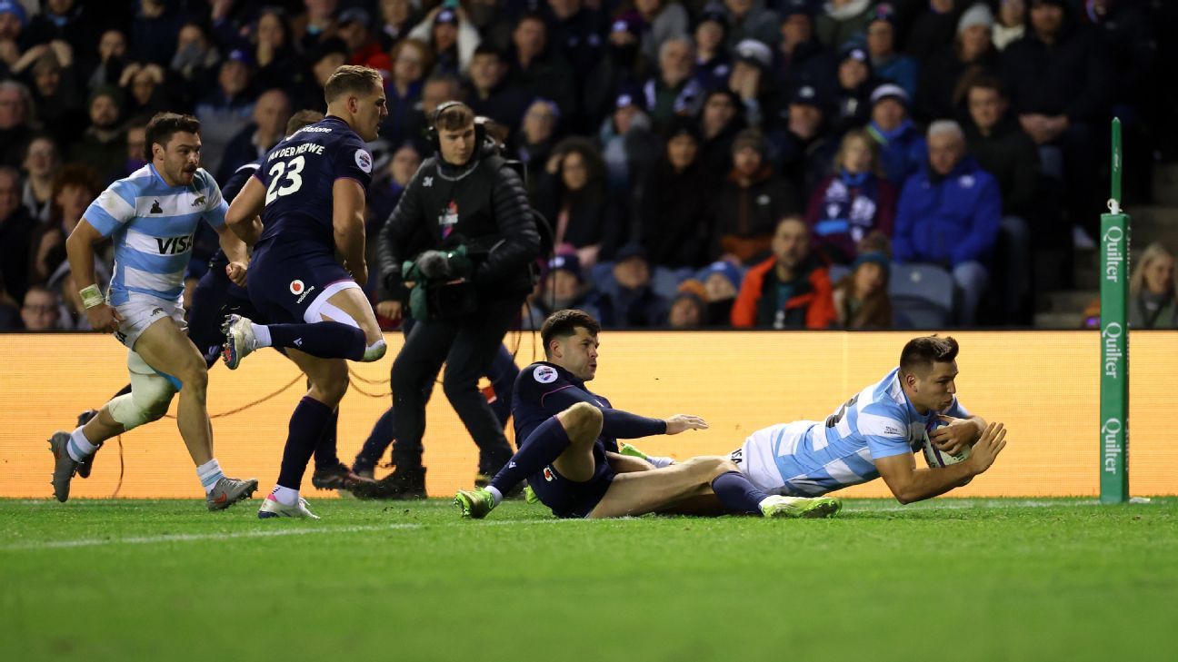Inoubliable : le bel essai de Justo Piccardo qui a marqué la victoire des Pumas contre l'Écosse