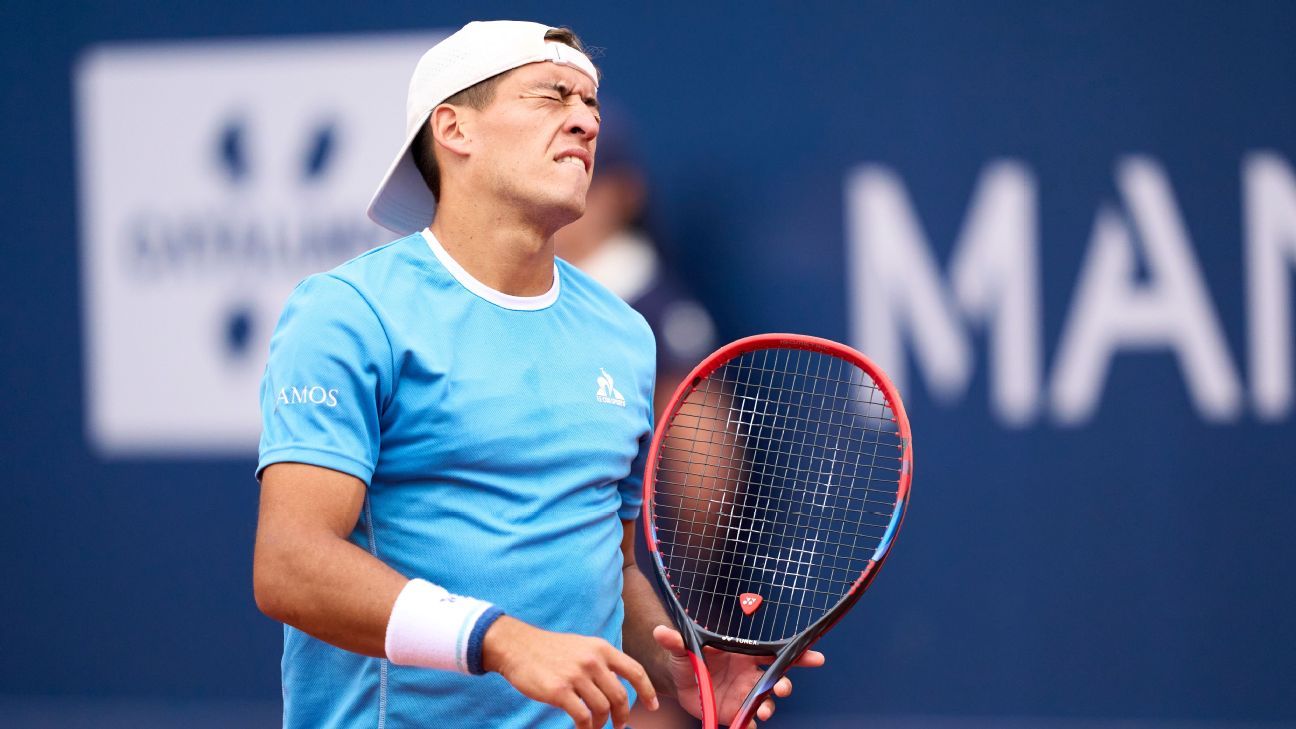 La mauvaise séquence de Sebastián Báez s'est déplacée sur terre battue