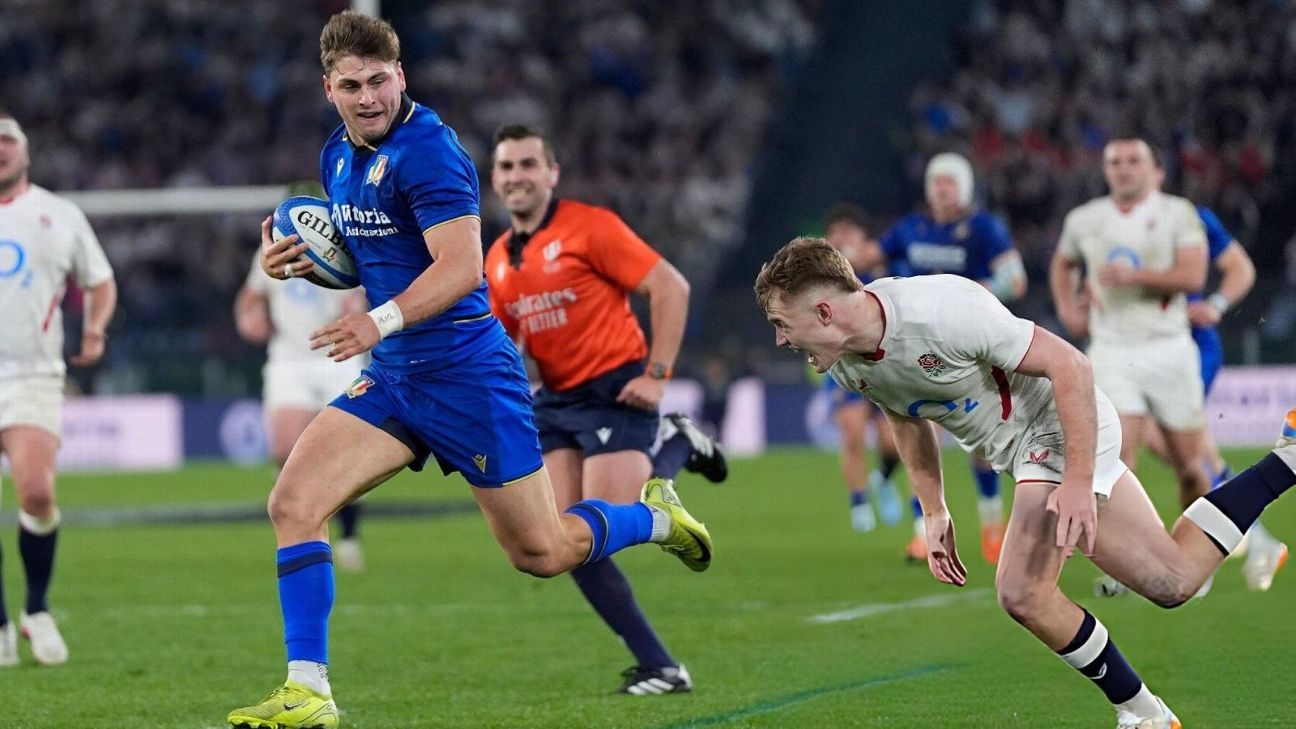 L'essai qui a marqué l'histoire des Six Nations : Leonardo Marin a soutenu l'Italie et a scellé la première victoire contre l'Angleterre