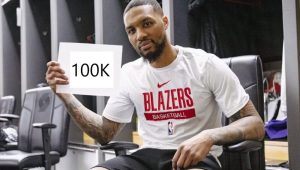 Damian Lillard réussit le défi des 100 000 tirs en un an