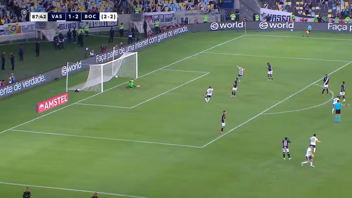 El gol de Paredes para Boca contra Vasco da Gama por la Sudamericana